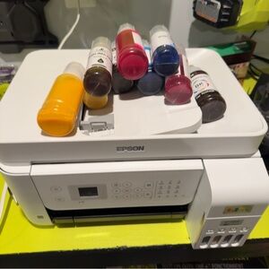 Epson Printer with Vibrant sublimation ink set. Model ET-4800.